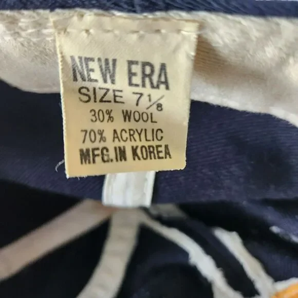 Vintage New Era Notre Dame Fighting Irish Pro Model 30% Wool Cap Fitted 7 1/8 - Picture 3 of 12